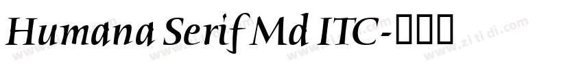 Humana Serif Md ITC字体转换